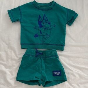 Bluey Teal Kids Matching Set - Bluey Brand